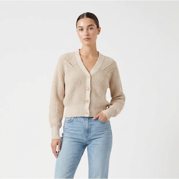 Scotch & Soda Sweaters - Scotch & Soda cardigan ribbed knit button front XS beige